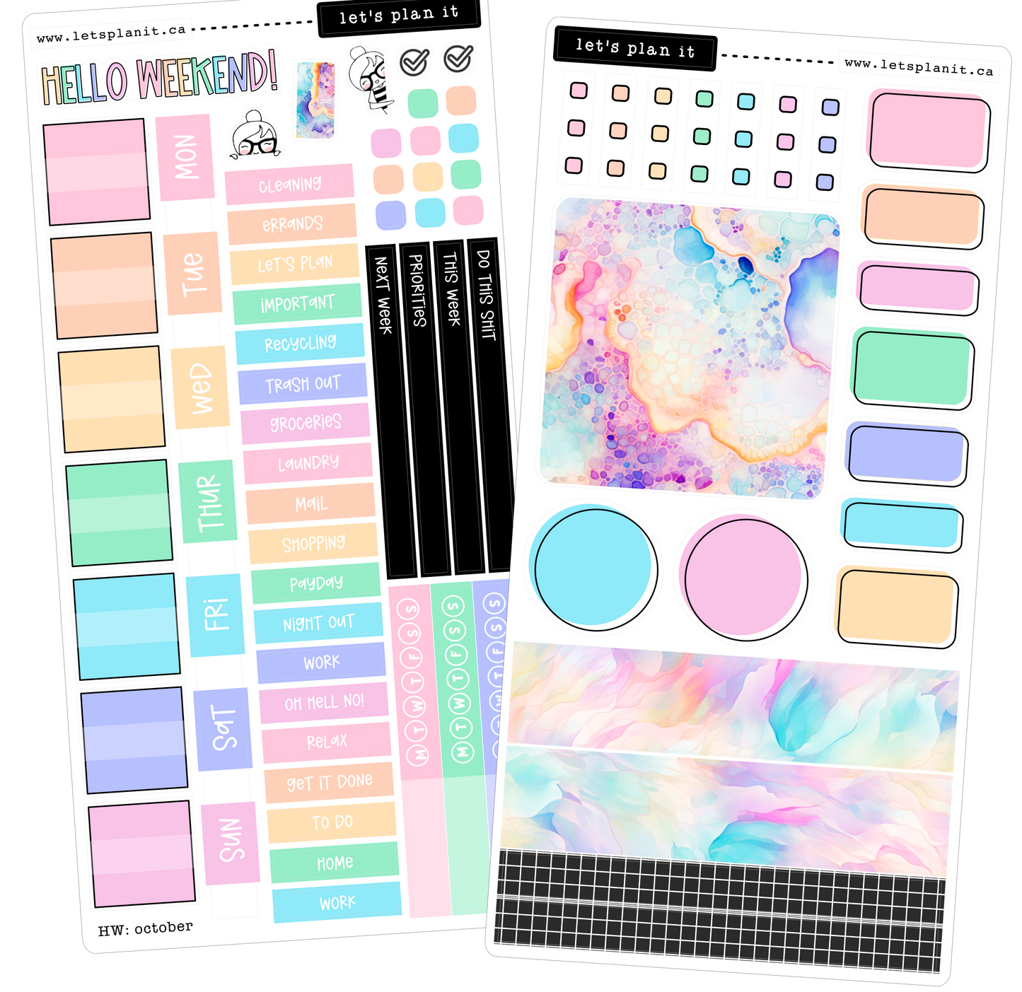 BIRTHSTONE COLLECTION | October | Weekly Kits