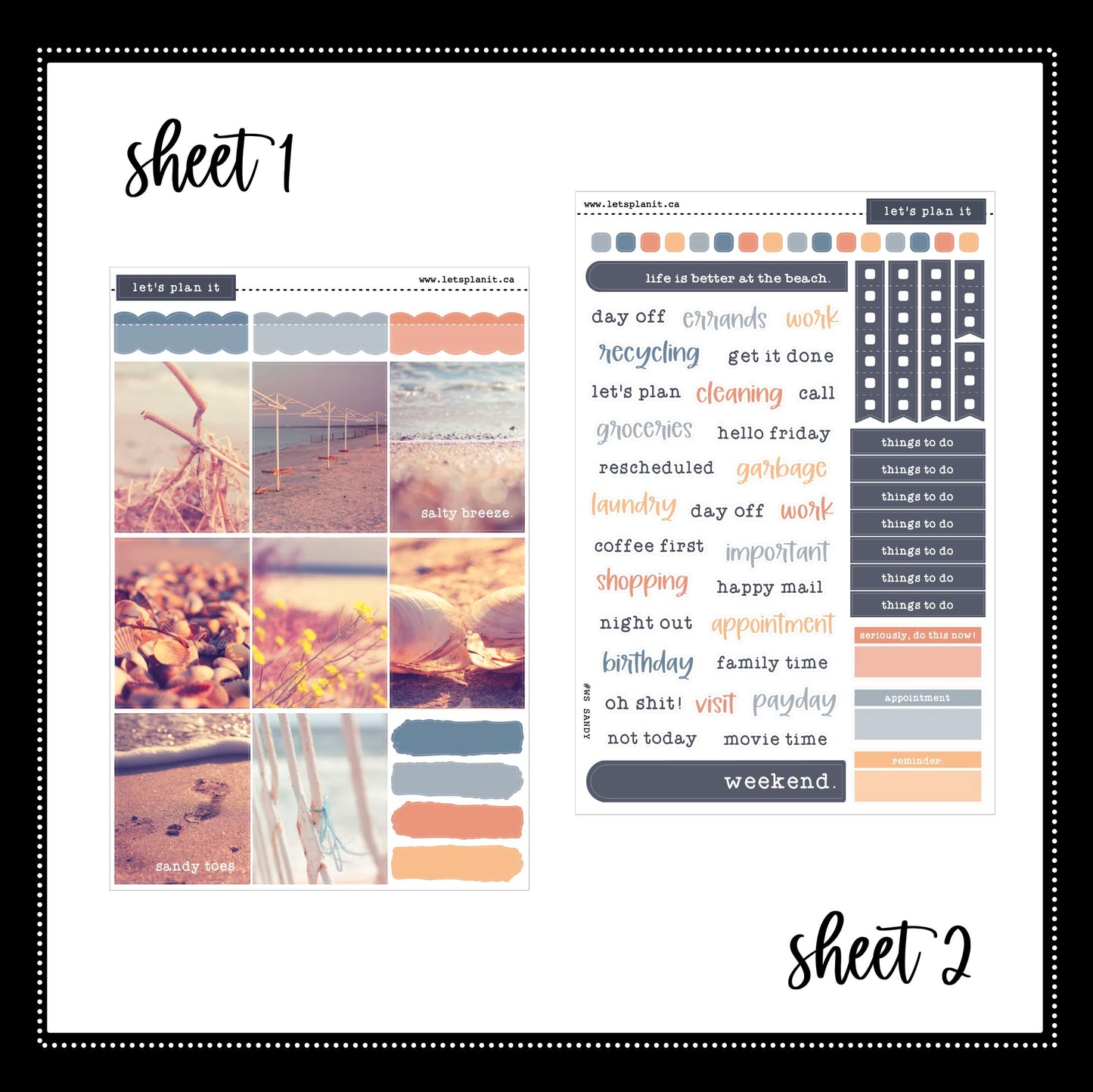 -- SANDY COLLECTION | Weekly Kits