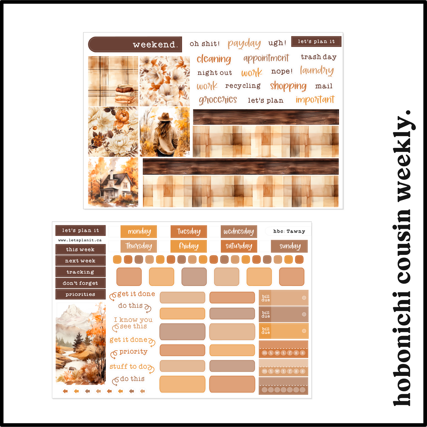 -- TAWNY COLLECTION | Weekly Kits