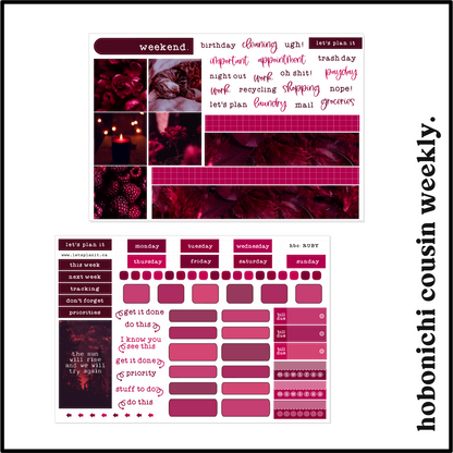 -- RUBY COLLECTION | Weekly Kits