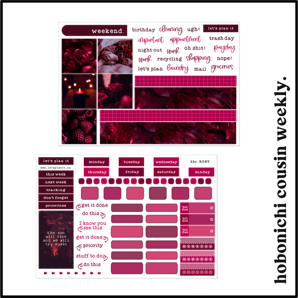 RUBY COLLECTION | Weekly Kits