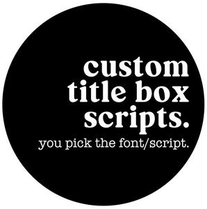 Custom Scripts - Title Box