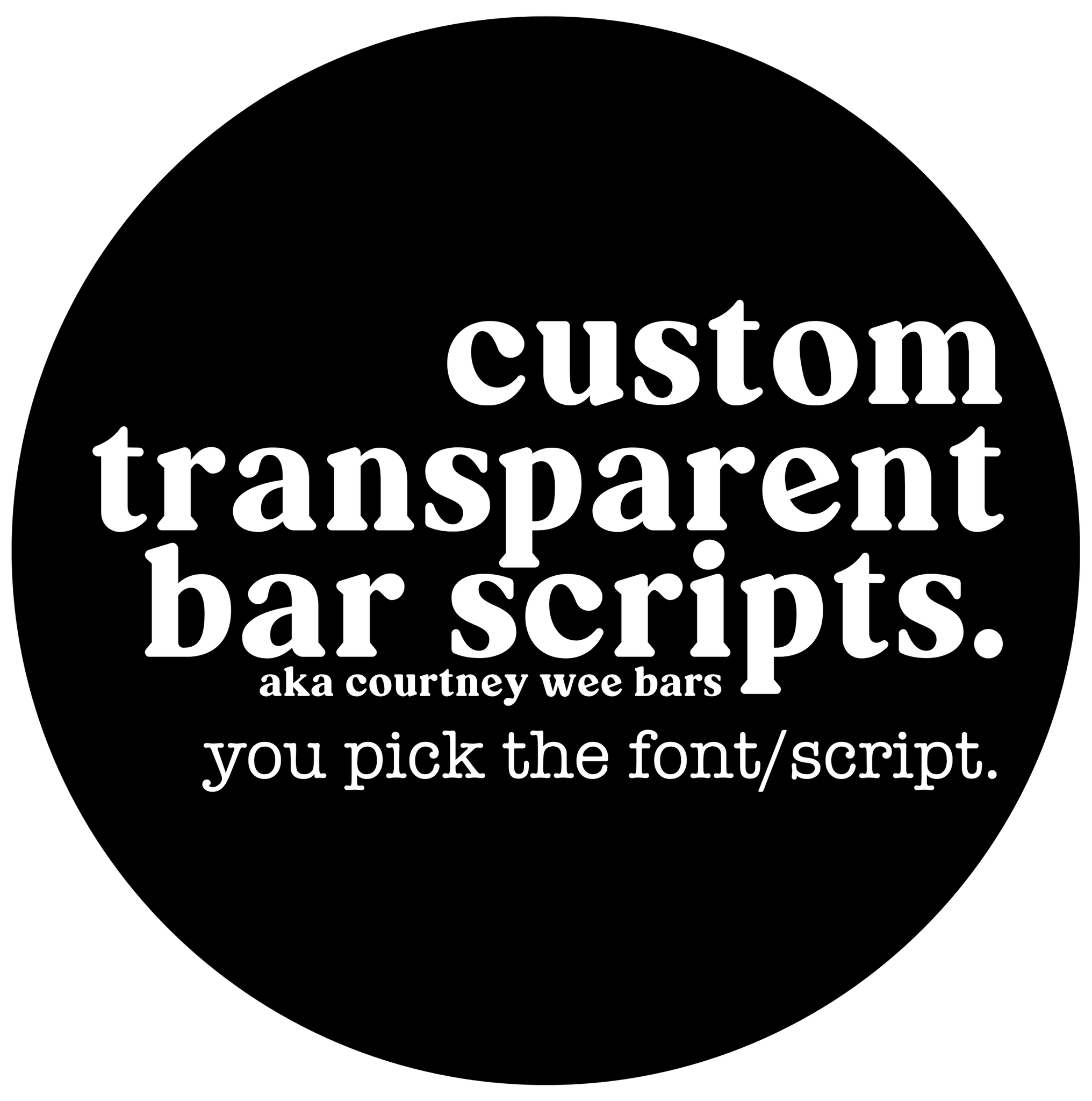 Custom Scripts - Wee Bars