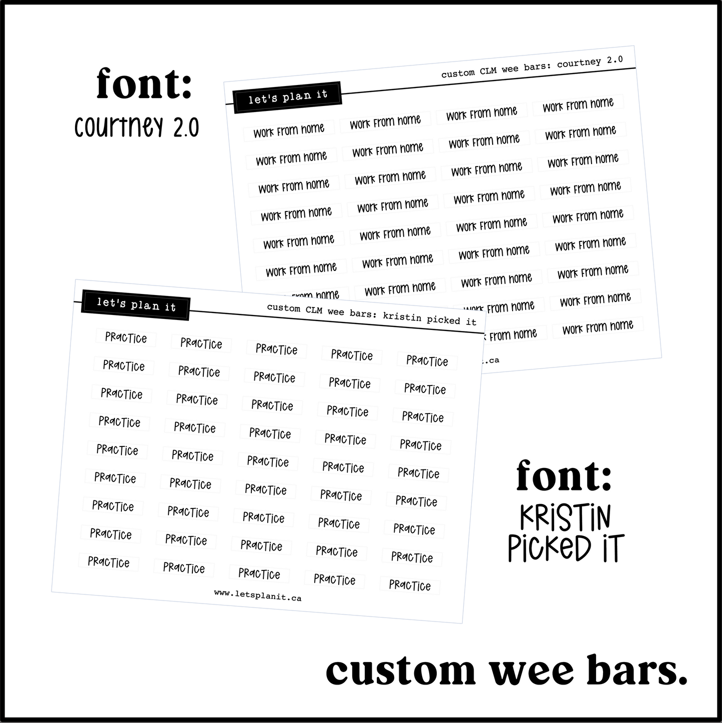 Custom Scripts - Wee Bars