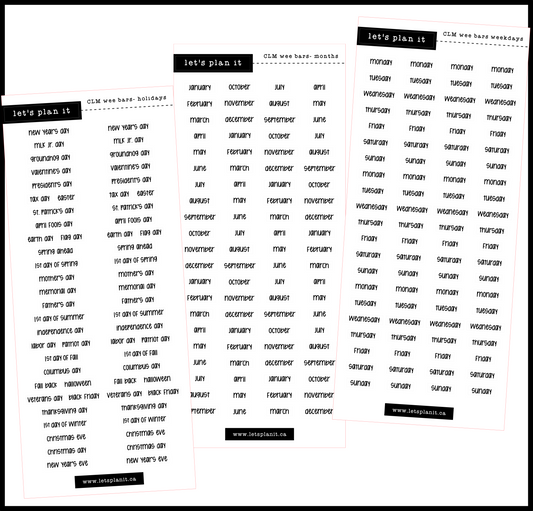 Wee Bars - Functional Scripts | 84 options!