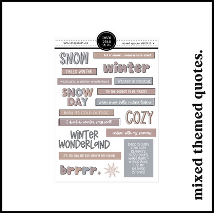 WINTER FUNCTIONALS | Planning Essentials