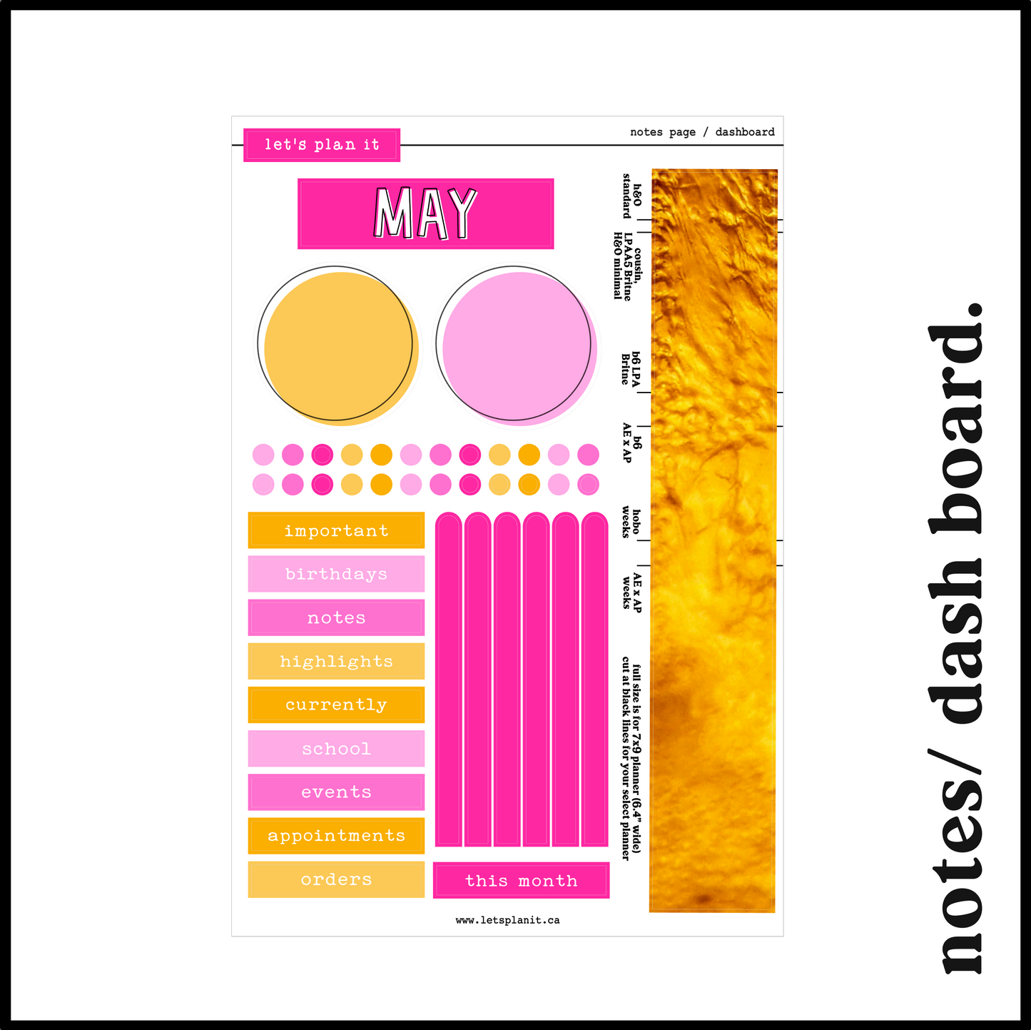 Monthly Kit: May | 8 layout options | May or Blank