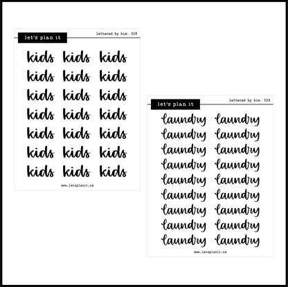 Lettered by Kim Scripts | SMALLER OPTION | 39 options