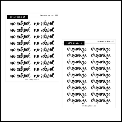 Lettered by Kim Scripts | SMALLER OPTION | 39 options
