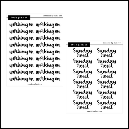 Lettered by Kim Scripts | SMALLER OPTION | 39 options