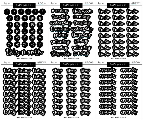 #FSF - LYRIC FONT | 3 VARIATIONS | BUNDLES