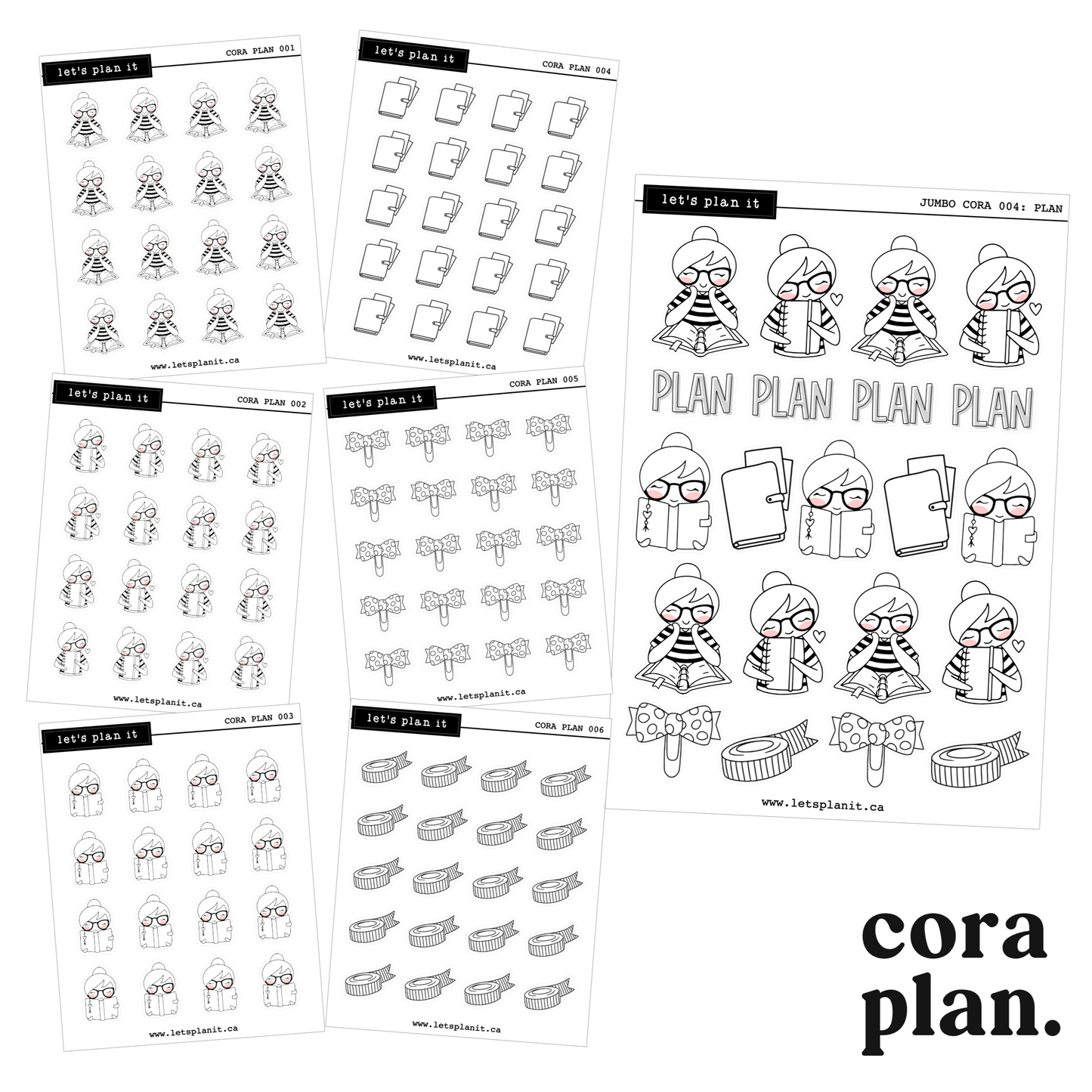 Cora | Plan | character stickers