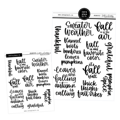 Lettered by Kim - Fall Quotes