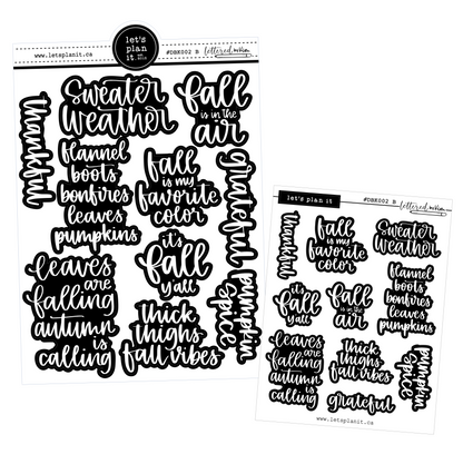 Lettered by Kim - Fall Quotes