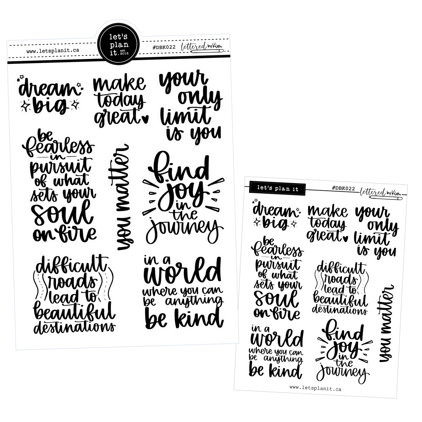 Lettered by Kim - Positivity 1