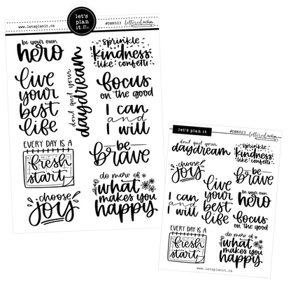 Lettered by Kim - Positivity 2