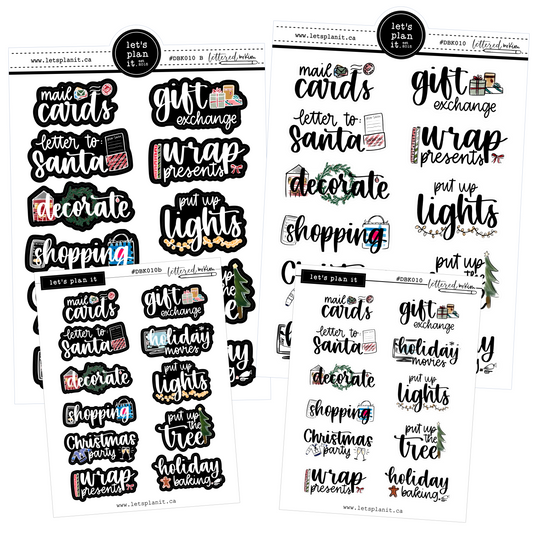 Lettered by Kim - Christmas Bucket List