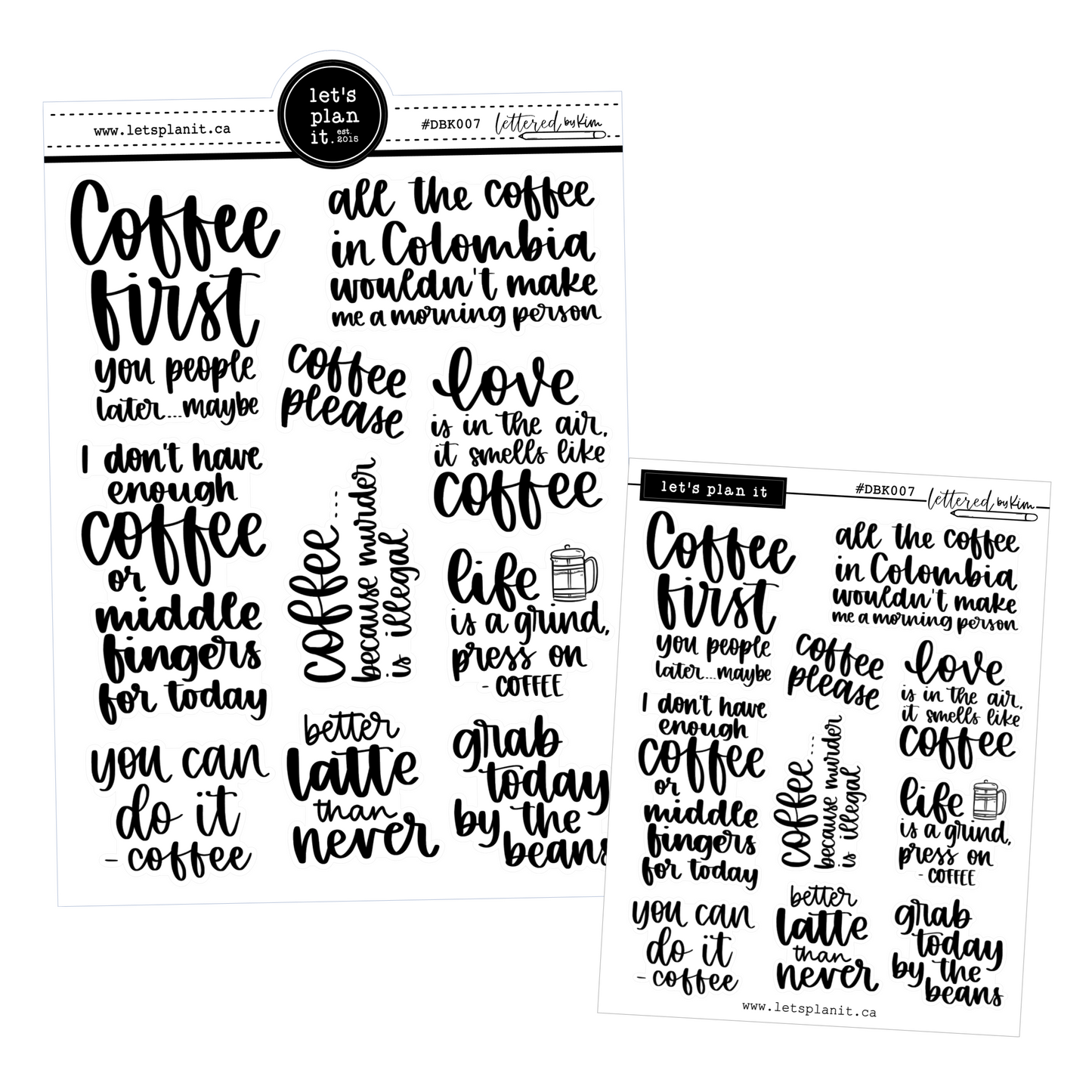 Lettered by Kim - Coffee