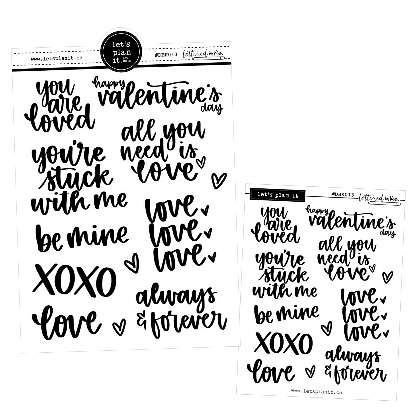 Lettered by Kim - Love/Valentine's Day