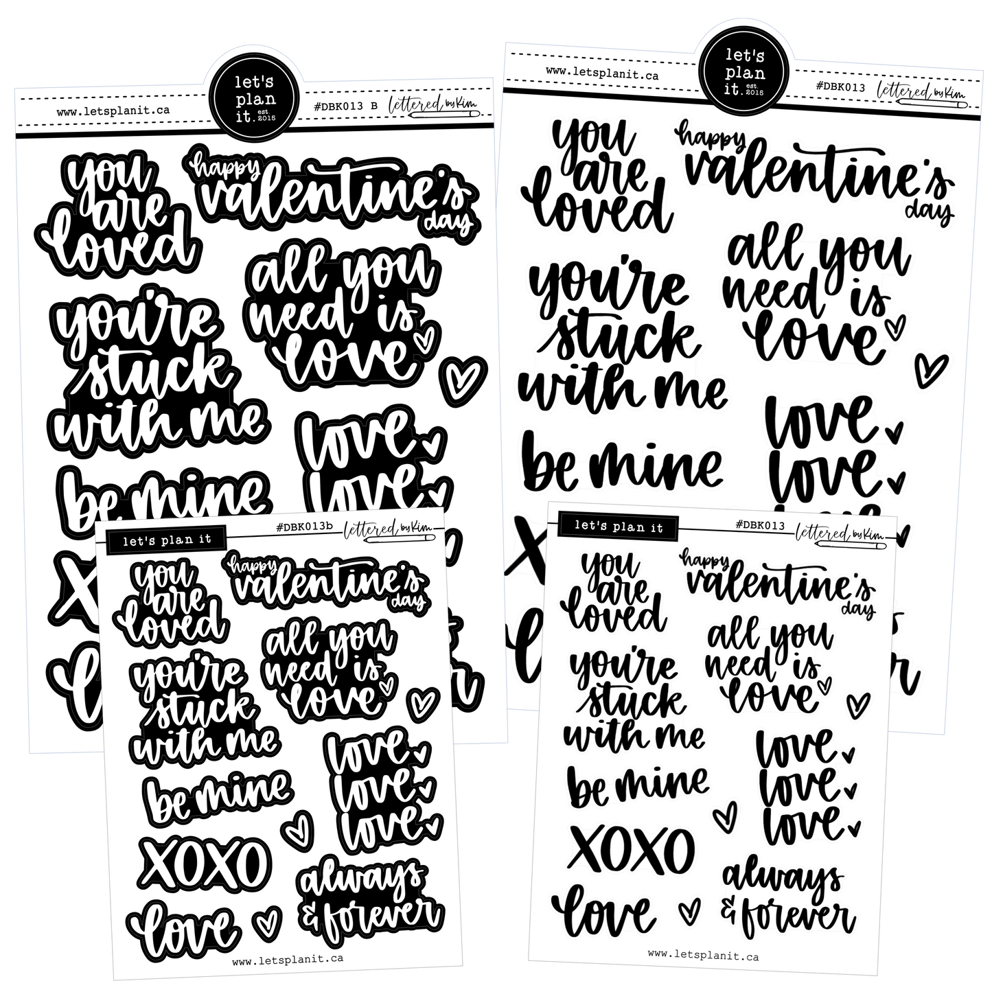 Lettered by Kim - Love/Valentine's Day