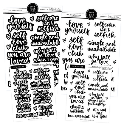 Lettered by Kim - Self Love