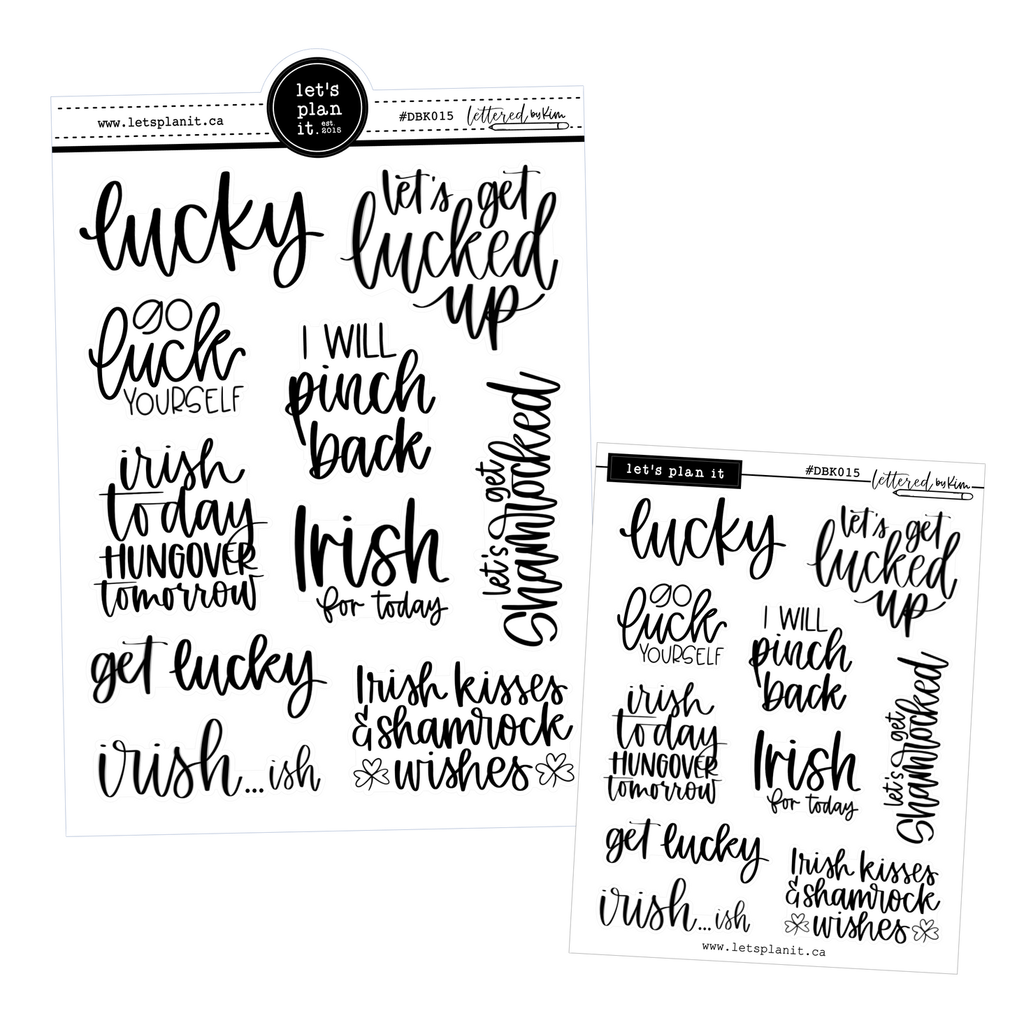 Lettered by Kim - St. Patrick's Day