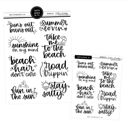 Lettered by Kim - Summer