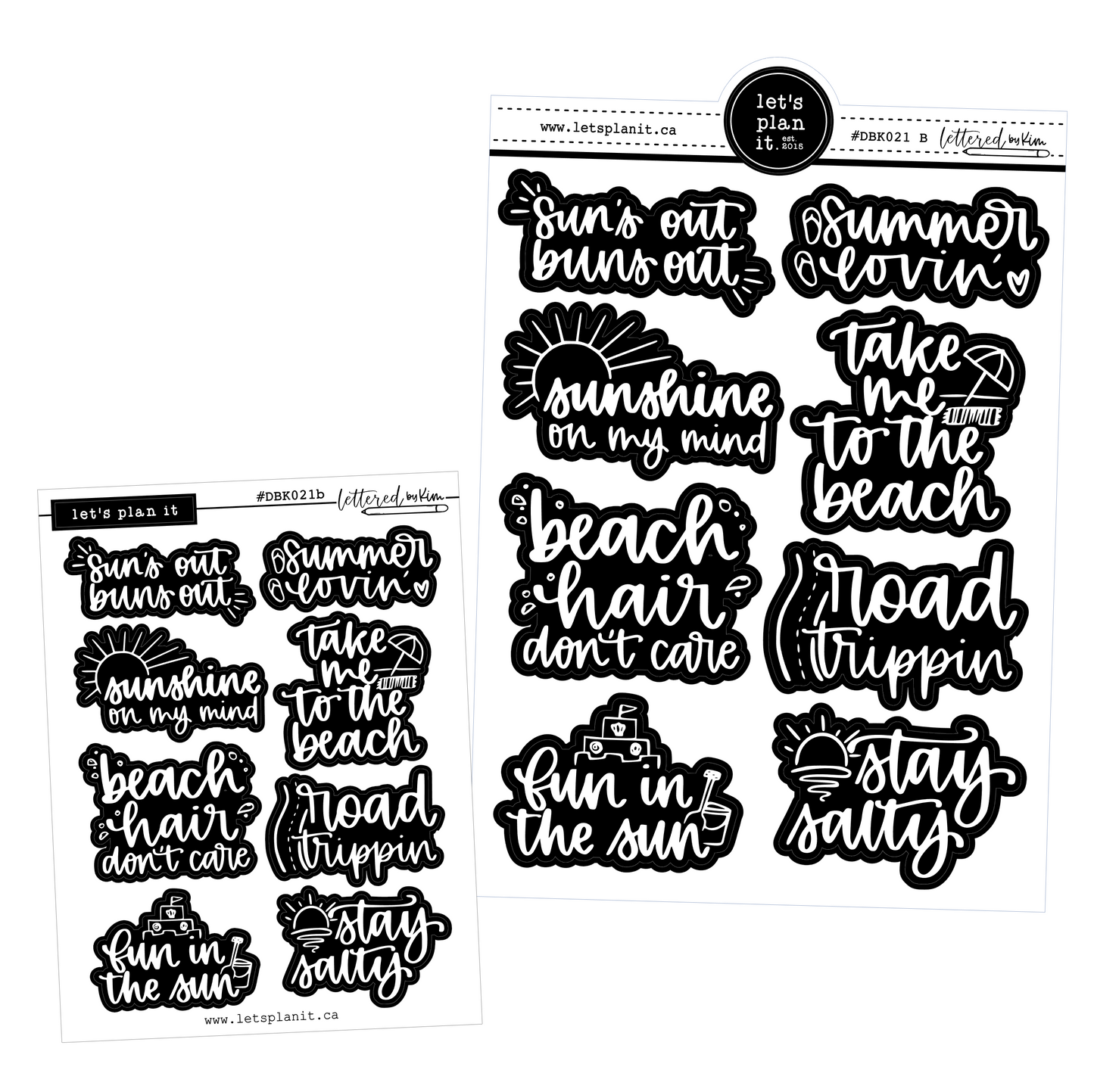 Lettered by Kim - Summer