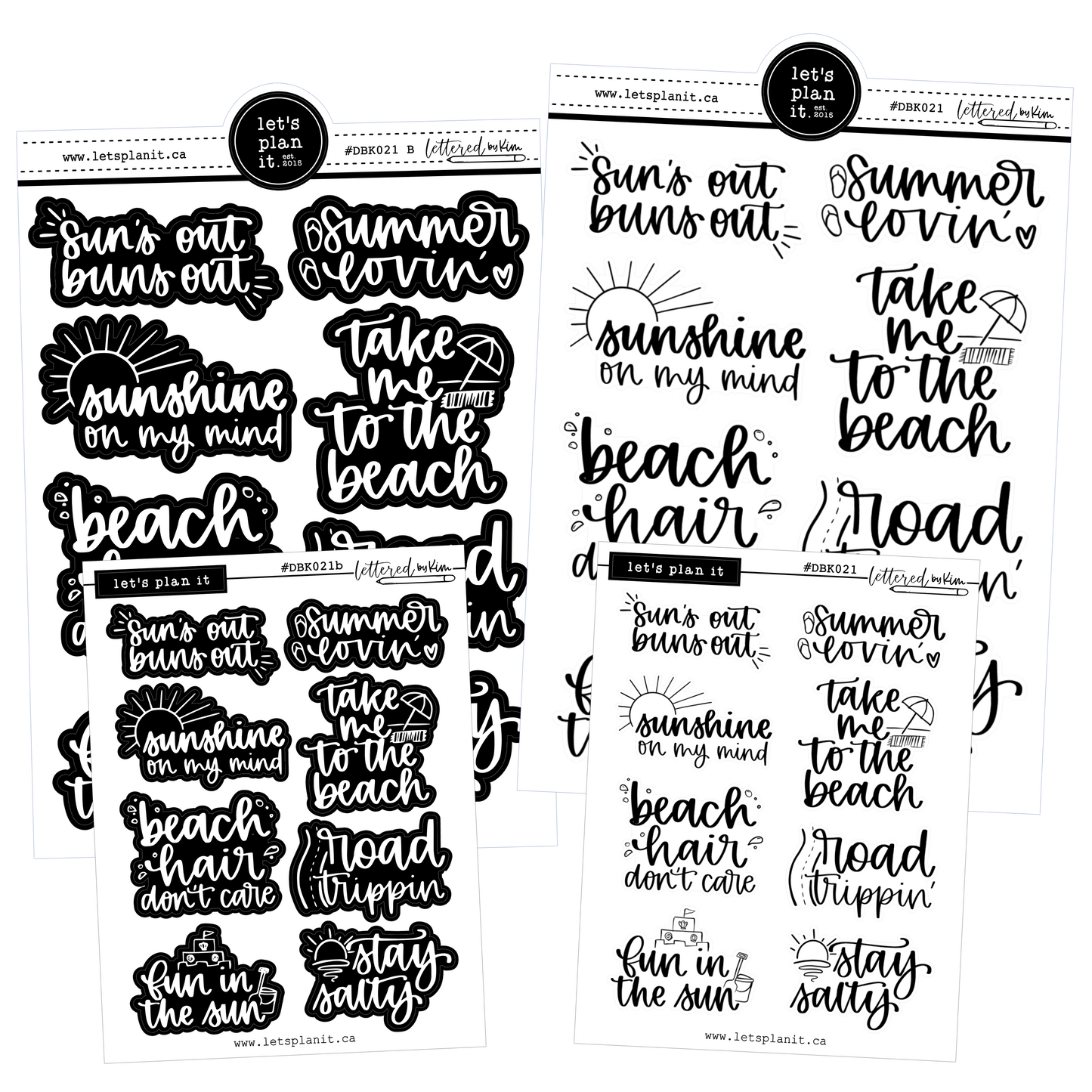 Lettered by Kim - Summer