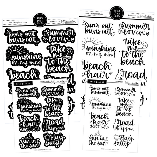 Lettered by Kim - Summer