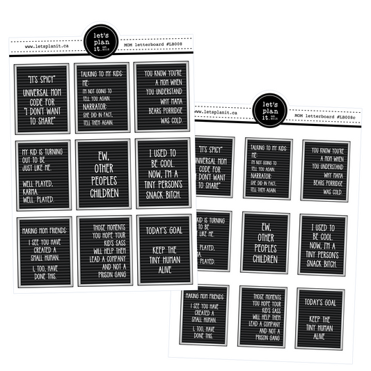 LetterBoards: Mom | 2 sizes | planner stickers