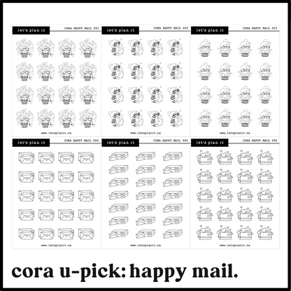Cora | Happy Mail | character stickers