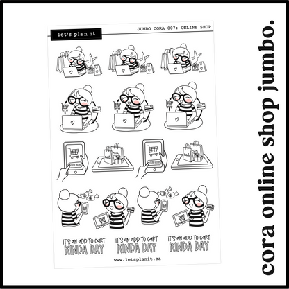 Cora | Online Shopping | character stickers