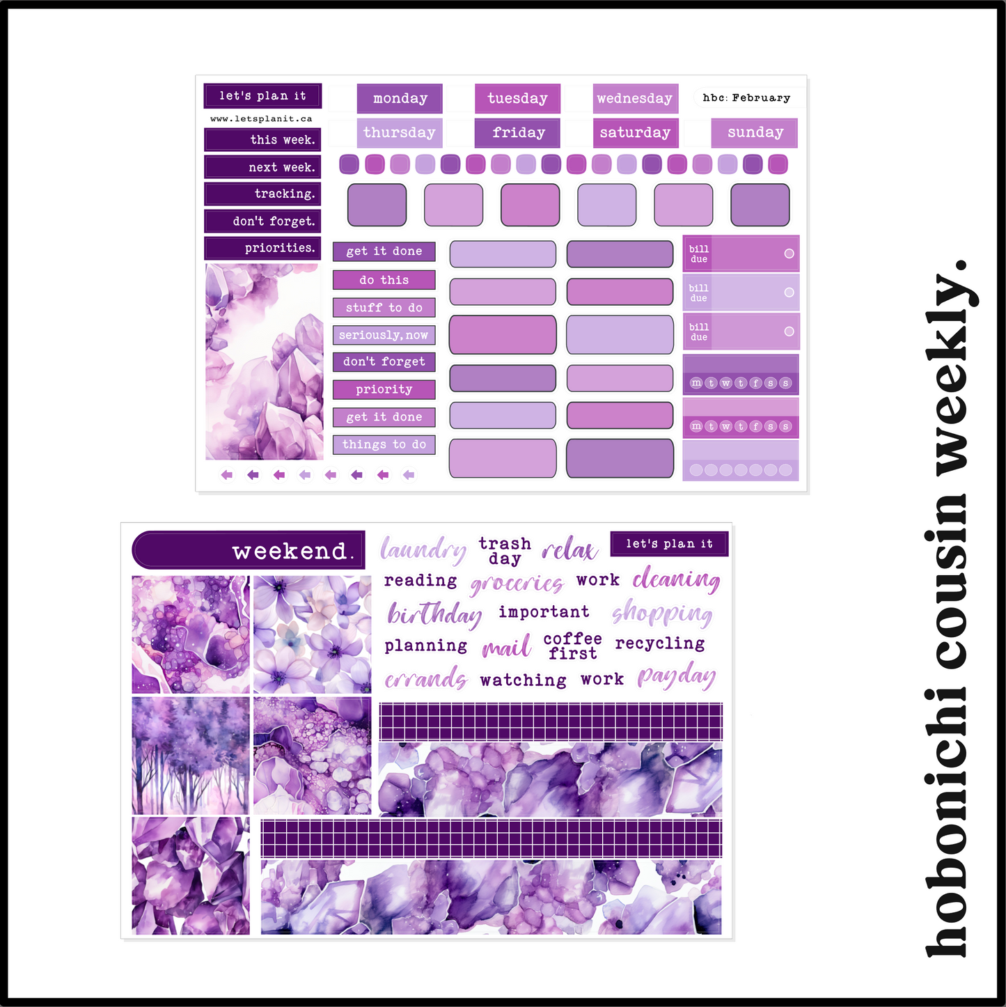 BIRTHSTONE COLLECTION | February | Weekly Kits