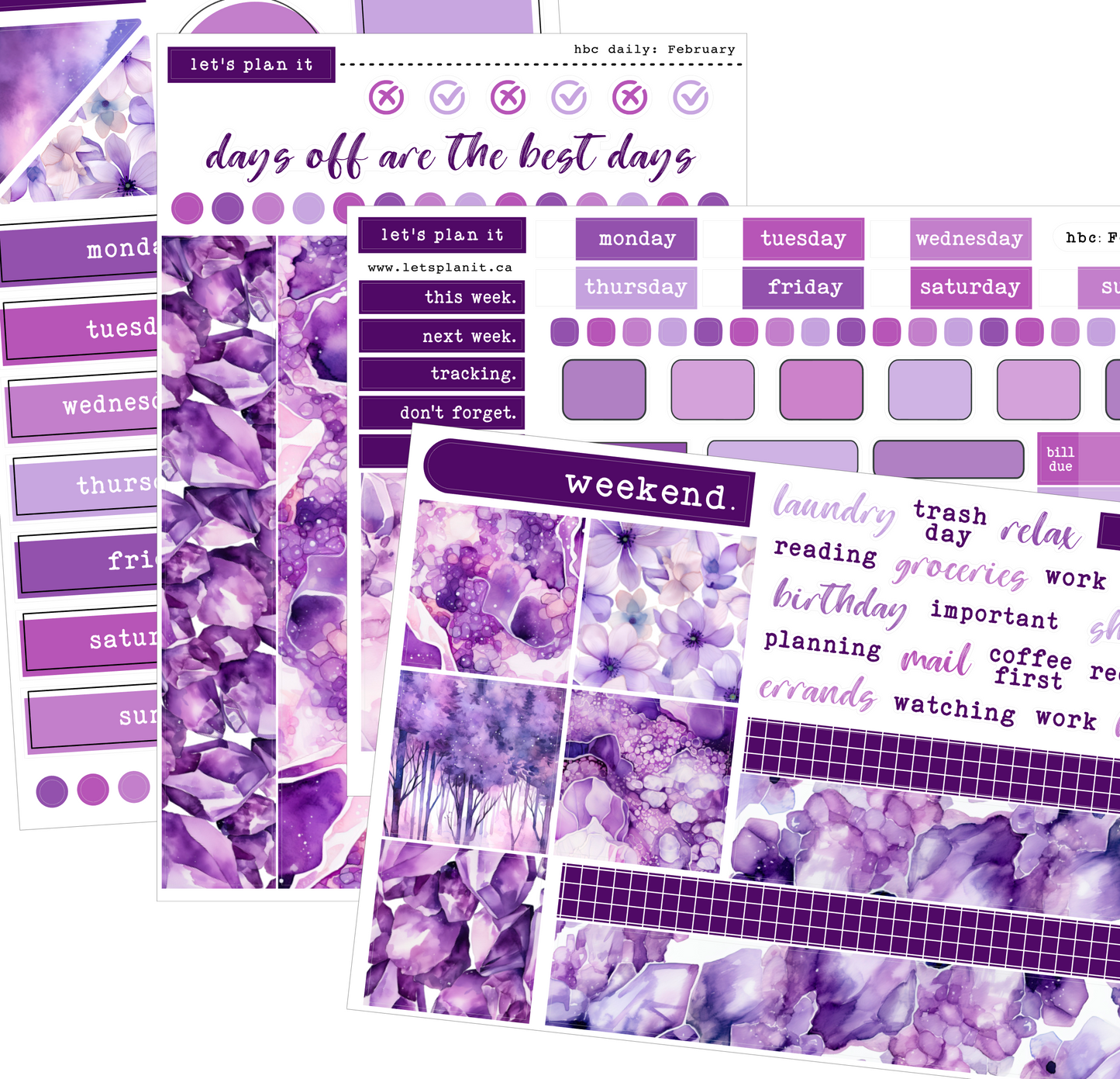 BIRTHSTONE COLLECTION | February | Weekly Kits