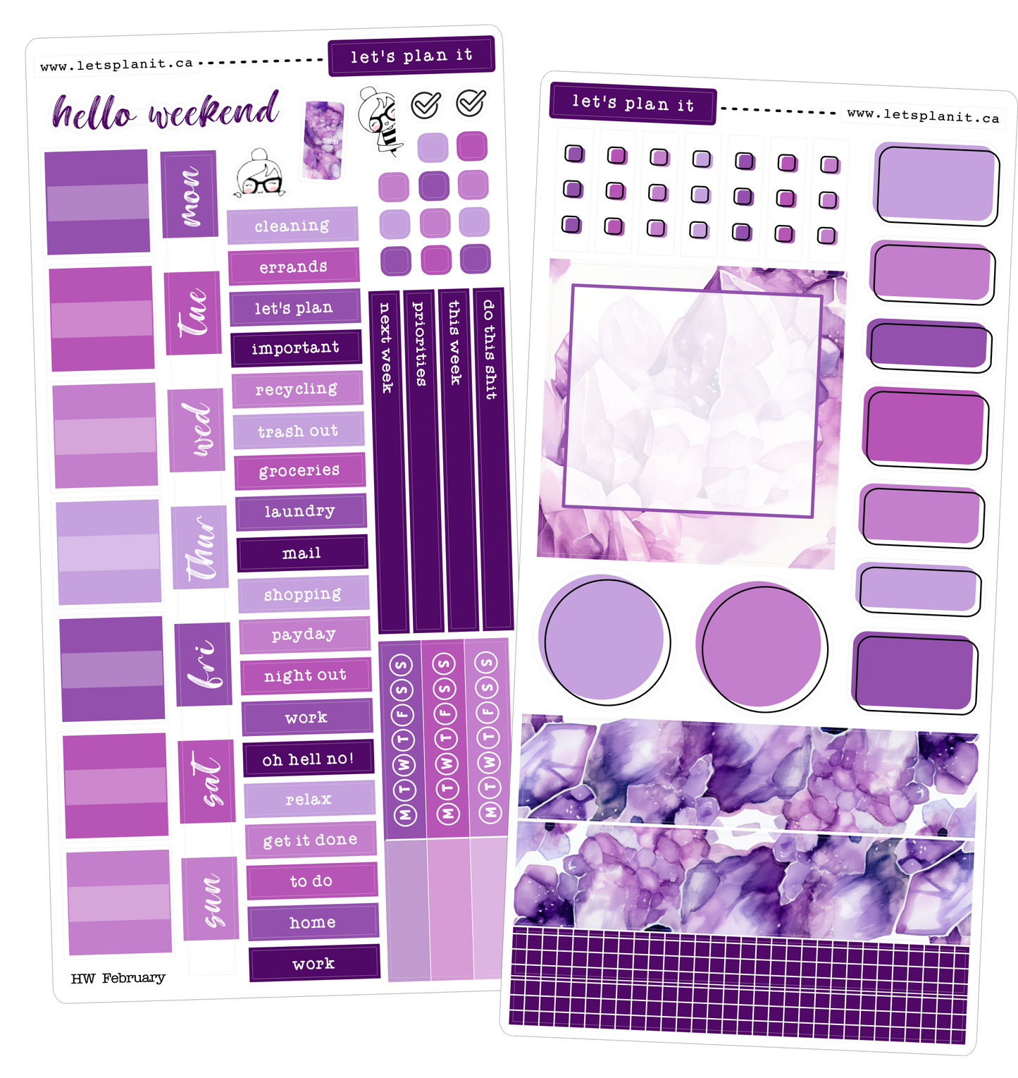 BIRTHSTONE COLLECTION | February | Weekly Kits