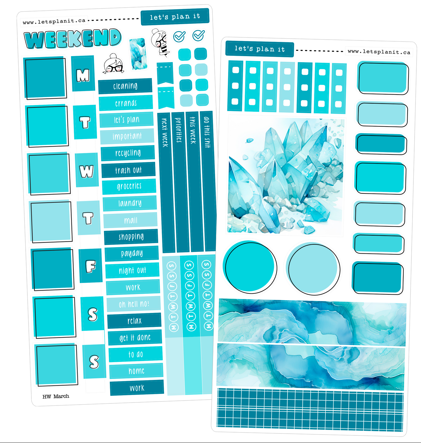 BIRTHSTONE COLLECTION | March | Weekly Kits