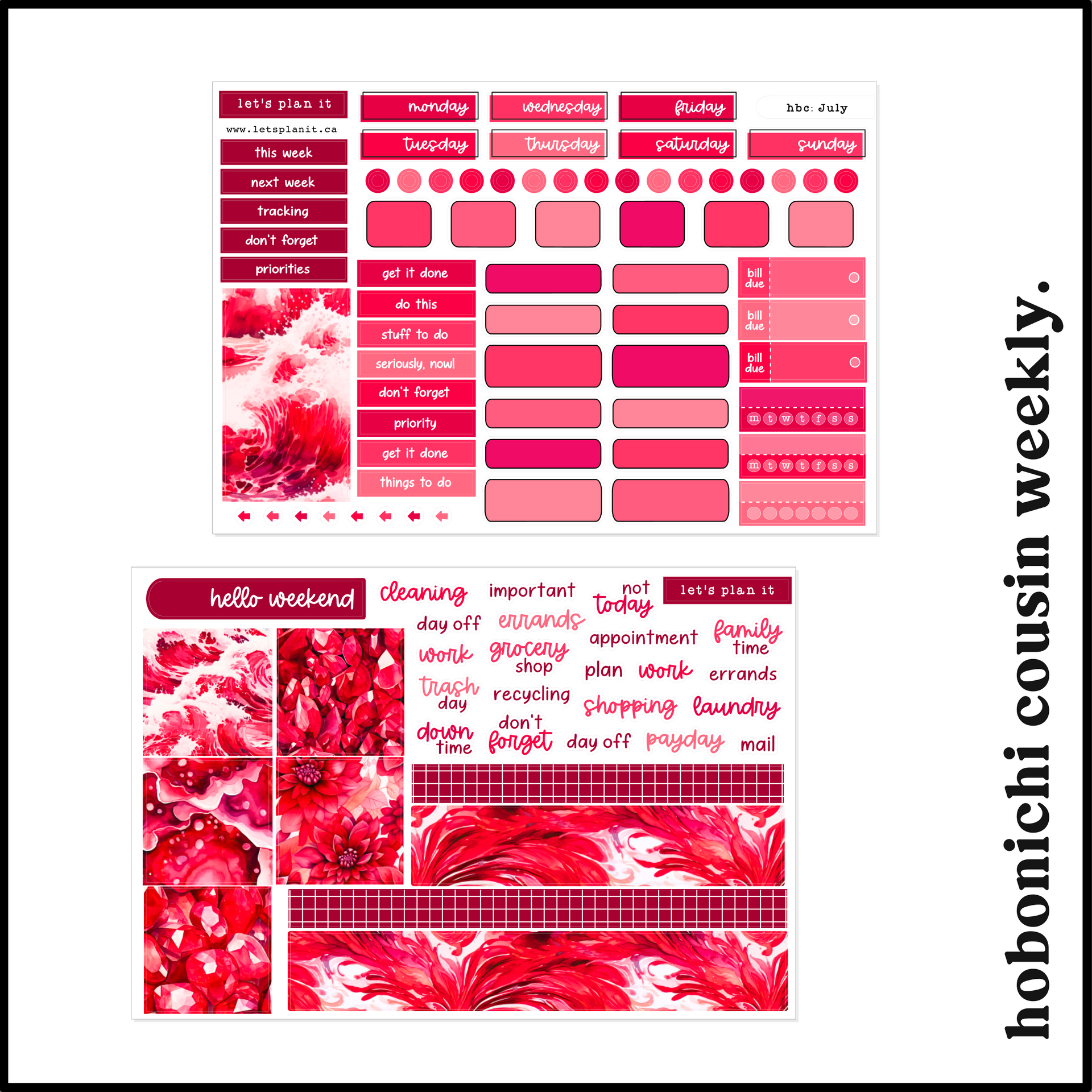 BIRTHSTONE COLLECTION | July | Weekly Kits – LetsPlanIt