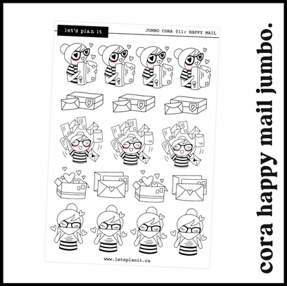 Cora | Happy Mail | character stickers