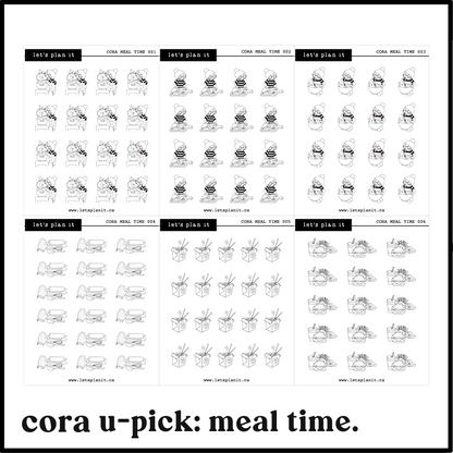 Cora | Meal Time | character stickers