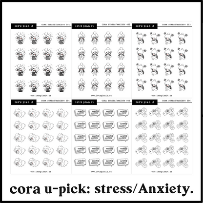 Cora | Stress/ Anxiety | character stickers