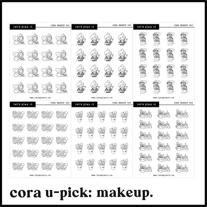 Cora | Makeup | character stickers