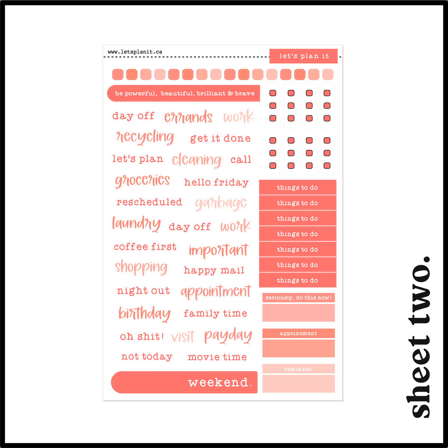 GEORGIA COLLECTION | Weekly Kits