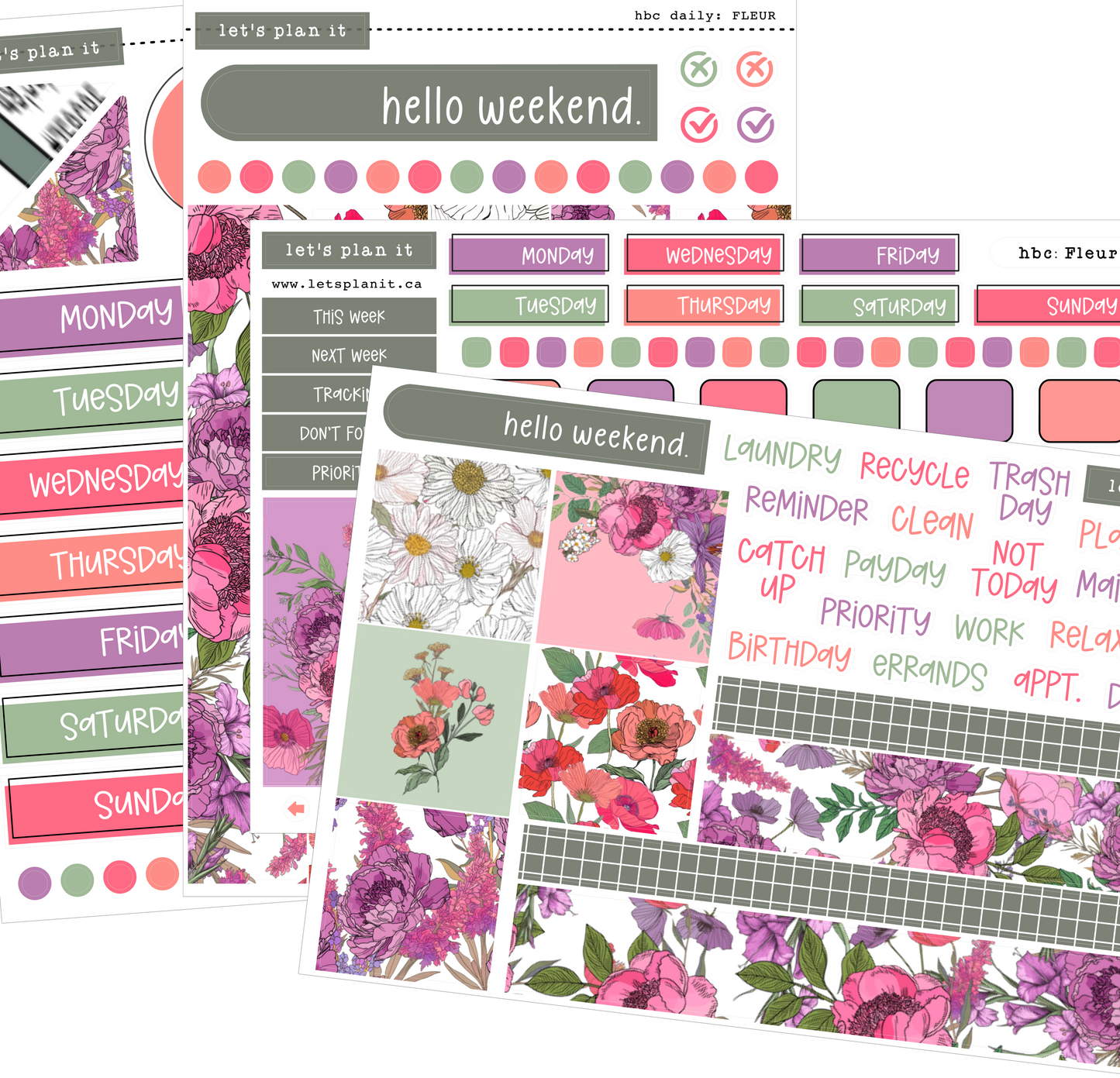 FLEUR COLLECTION | Weekly Kits