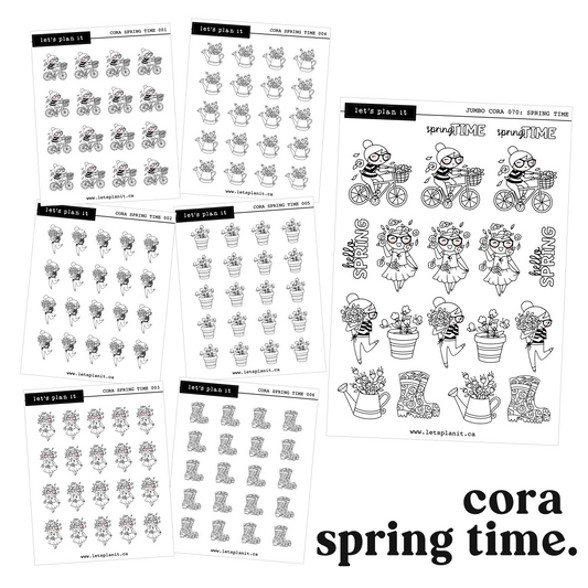 Cora | Spring | character stickers