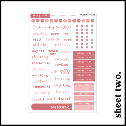 VIVIENNE COLLECTION | Weekly Kits