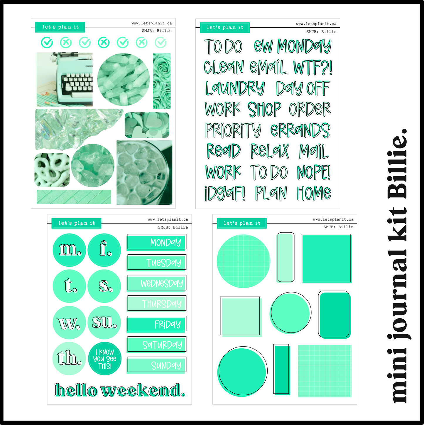 PHOTO mini journal kits | Premium Matte | 8 colour versions