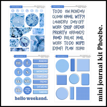 PHOTO mini journal kits | Premium Matte | 8 colour versions