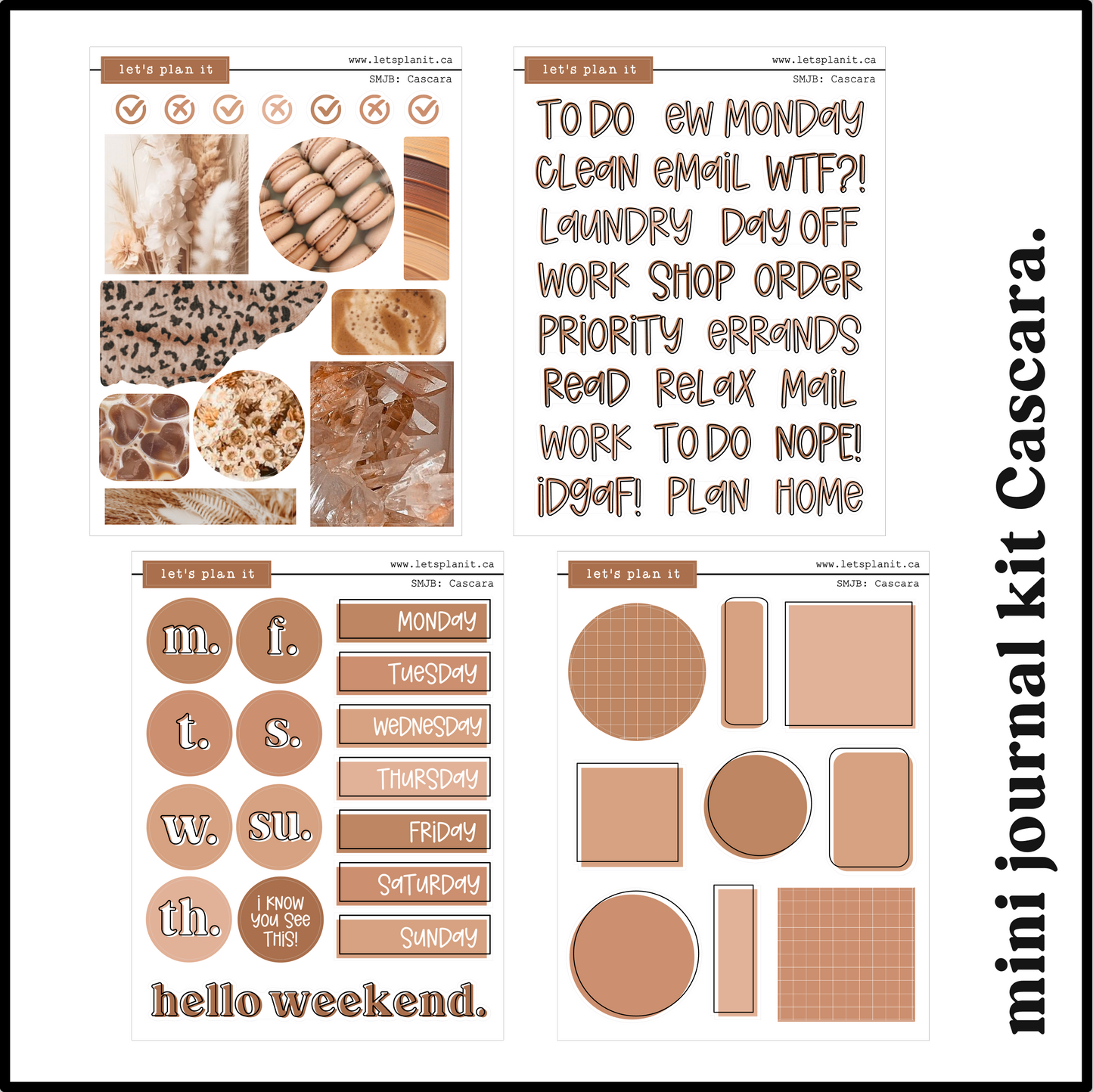 PHOTO mini journal kits | Premium Matte | 8 colour versions