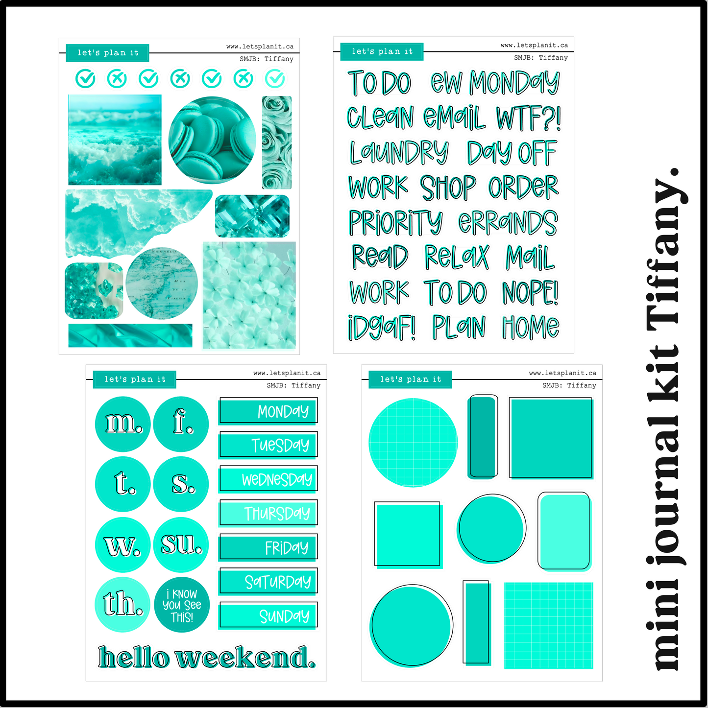 PHOTO mini journal kits | Premium Matte | 8 colour versions